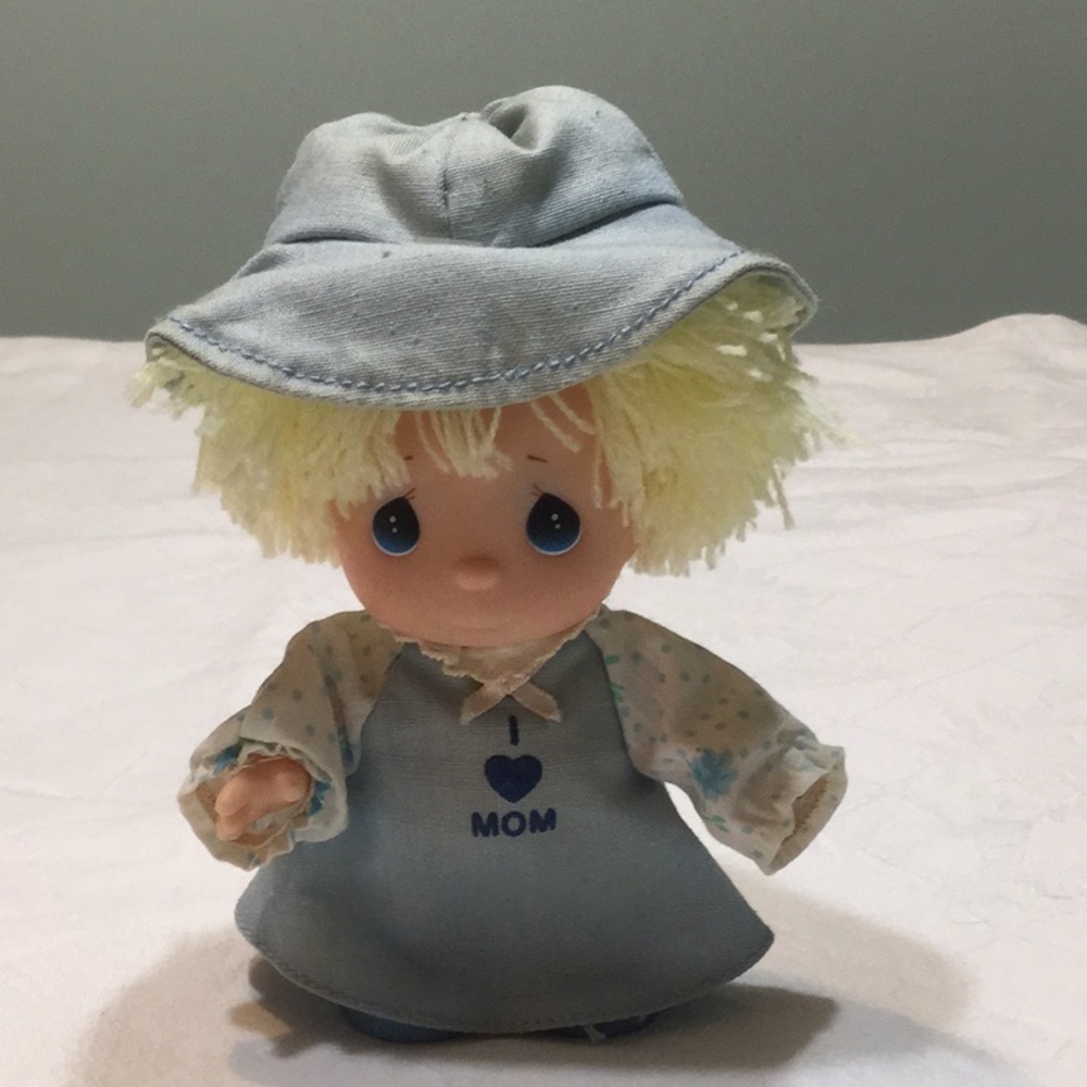 Precious Moments Small Baby Doll I ❤️Mom Vintage - Picture 2 of 7